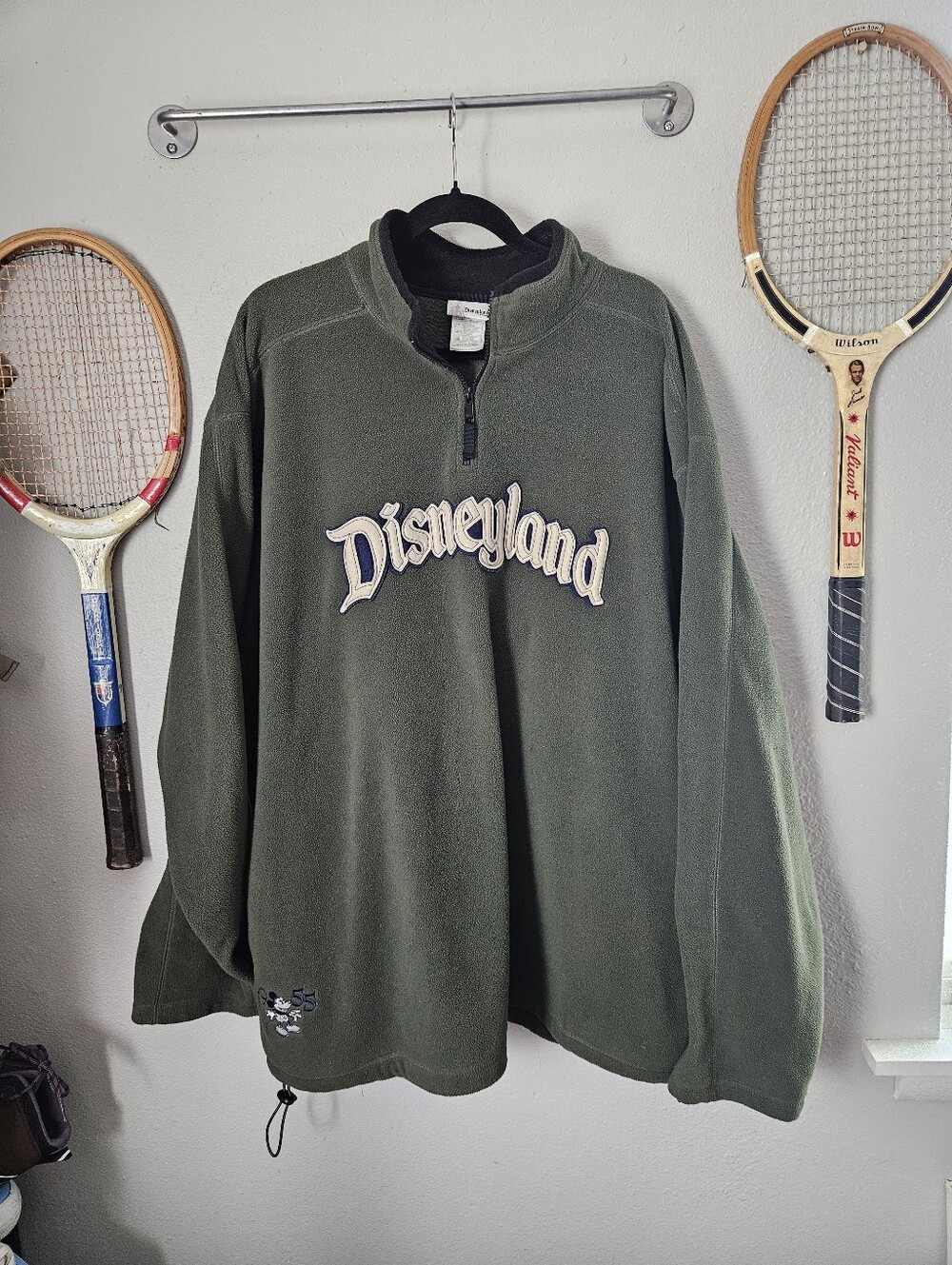 Disneyland vintage Green fleece pullover sweater XXL